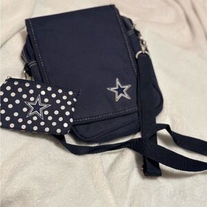 Navy Crossbody Bag with Star Design